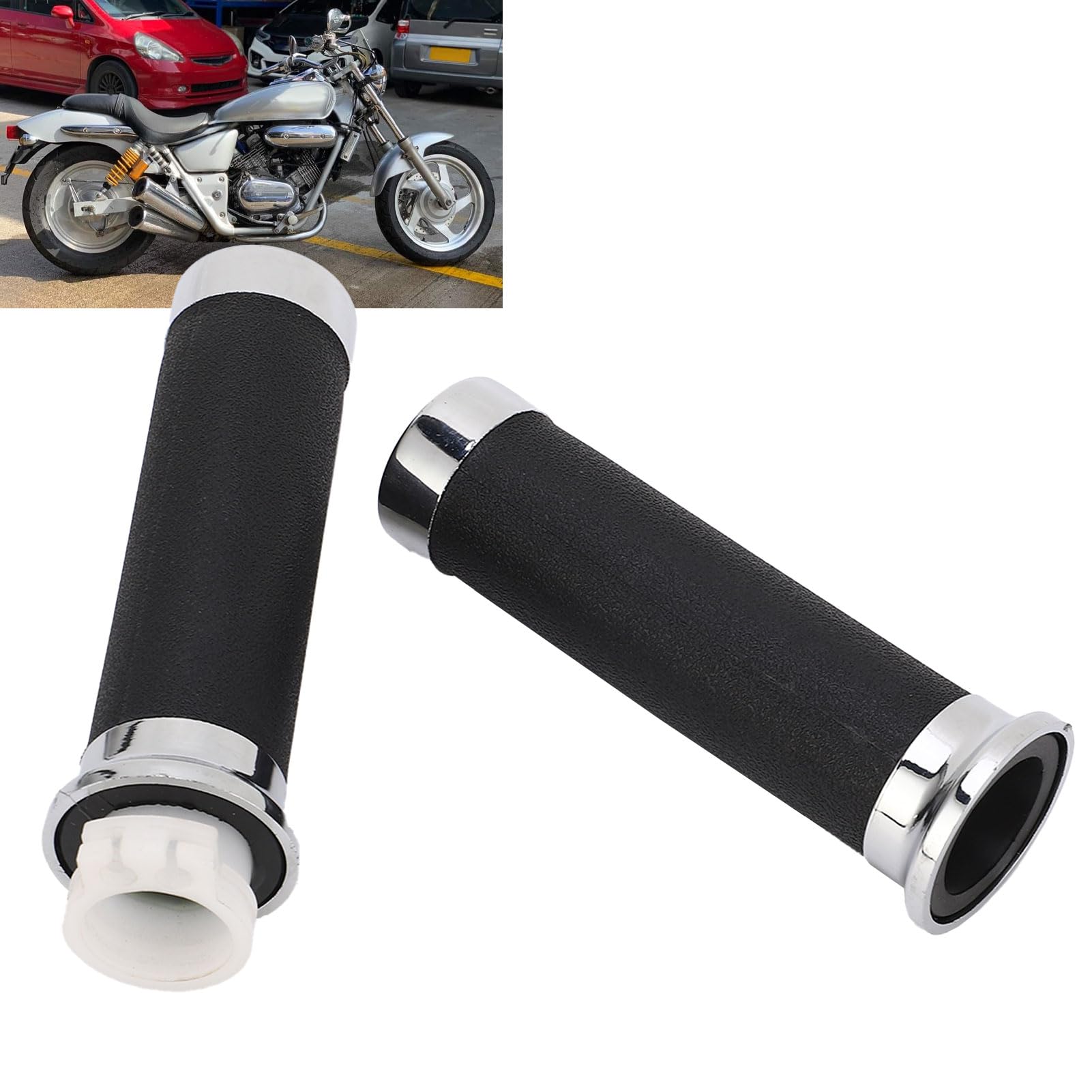 Manopole Manubrio per Shadow 400 750 VT600 VT750 e Vintage, Antiscivolo e Universali per Magna 250 e Steed VLX 400 60
