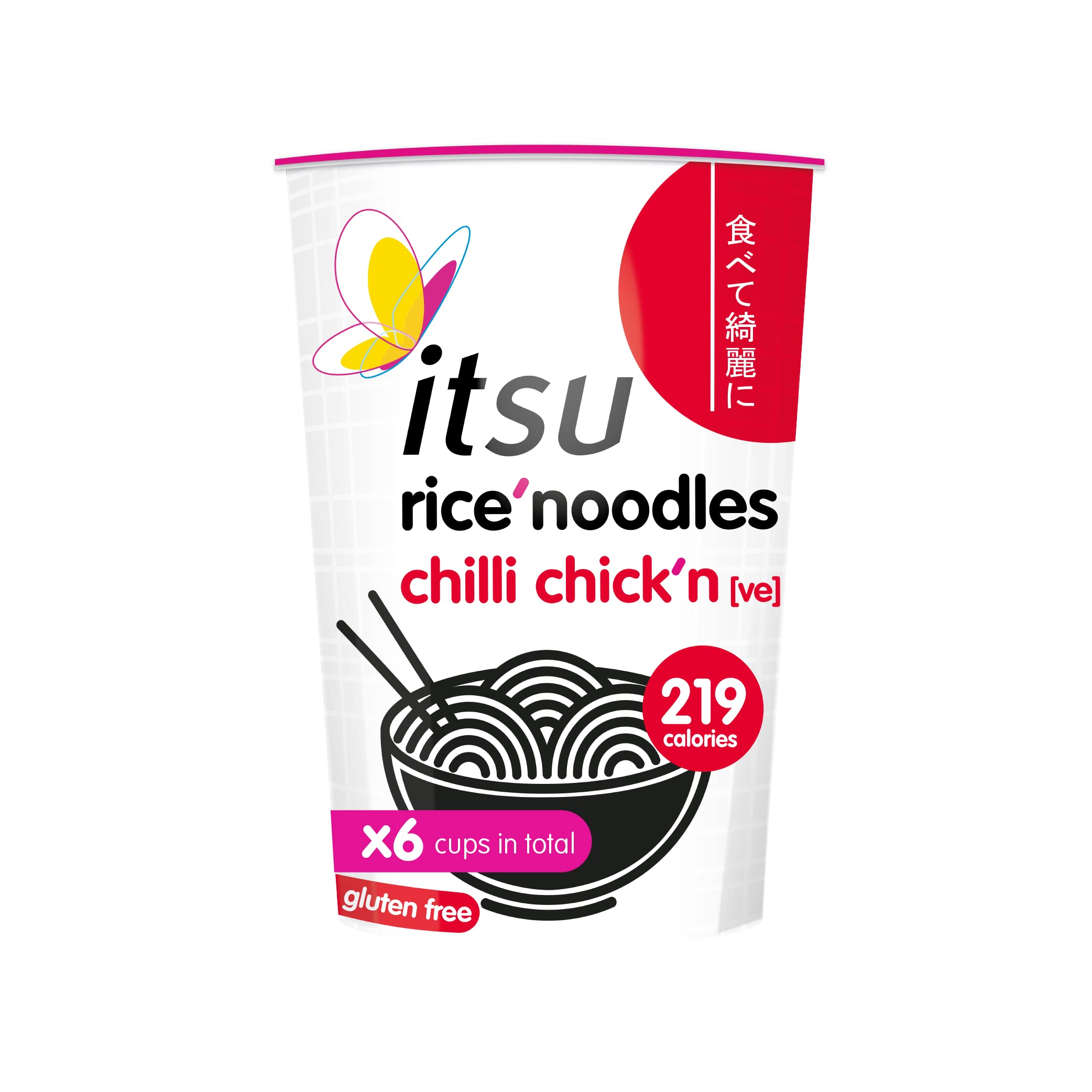 Buy Itsu Chilli Chicken Instant Noodles Gluten Free Cup (Pack of 6