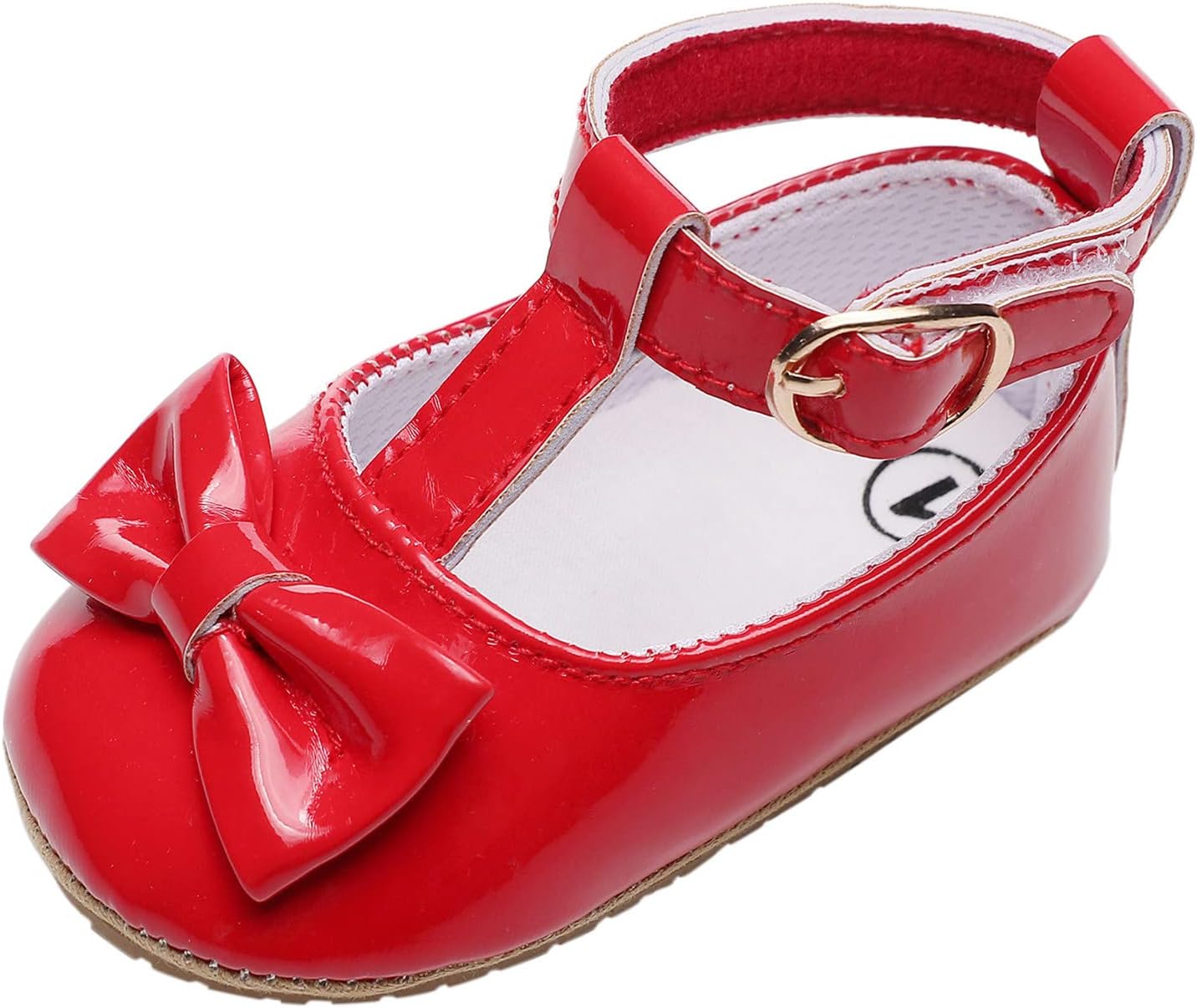 Infant Girls Single Shoes Bowknot First Walkers Shoes Toddler Sandals Princess Shoes Girl Shoes (Pink, 12-18 Months)