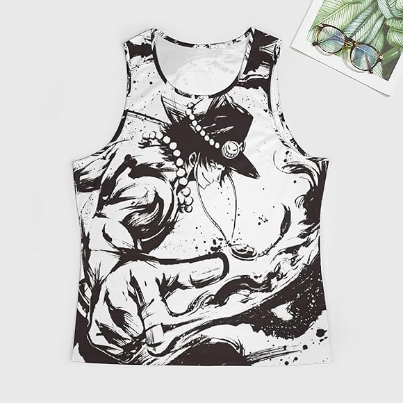 Amazon | [BOBYK] タンクトップ メンズ ワンピース ONE PIECE 墨式 