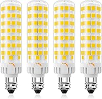 Vista 15 de Bombilla LED E11 regulable, JDE11 120 V 100 W equivalente a halógeno, base de mini candelabro T3/T4, 3000 K blanco cálido, 10 W, 1000 lúmenes