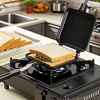 Vista 8 de Máquina de sándwiches calientes, tostadora de sándwich a la parrilla para panqueques pequeños, sartén antiadherente de doble cara, sartén
