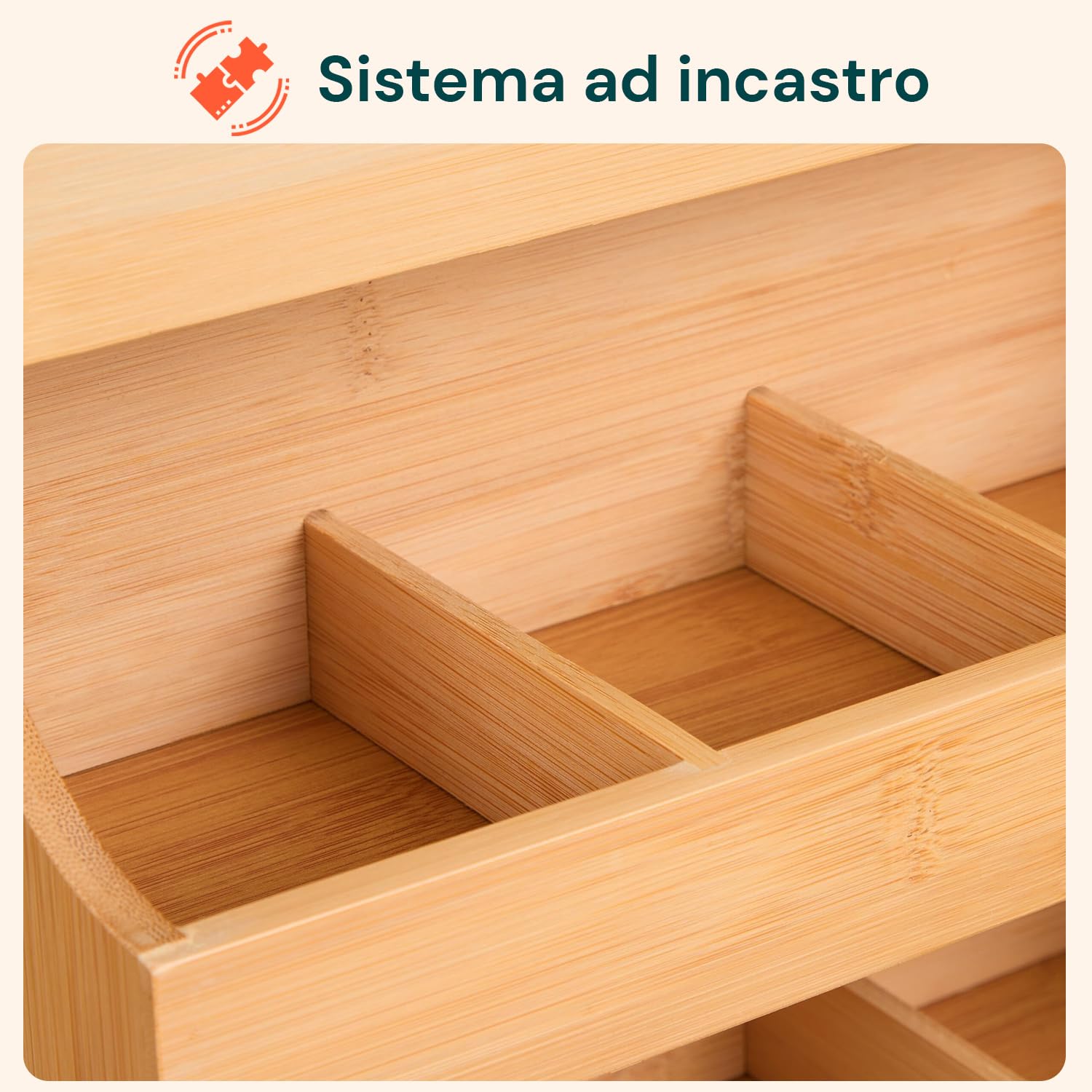Avilia Organizer in Bambù con 9 Scomparti – Porta Capsule Caffè e Portacialde, Alzatina Cucina Salvaspazio per Bustine Tè, Tisane e Zucchero – Contenitore Multiuso per Cucina, Ufficio e Bagno