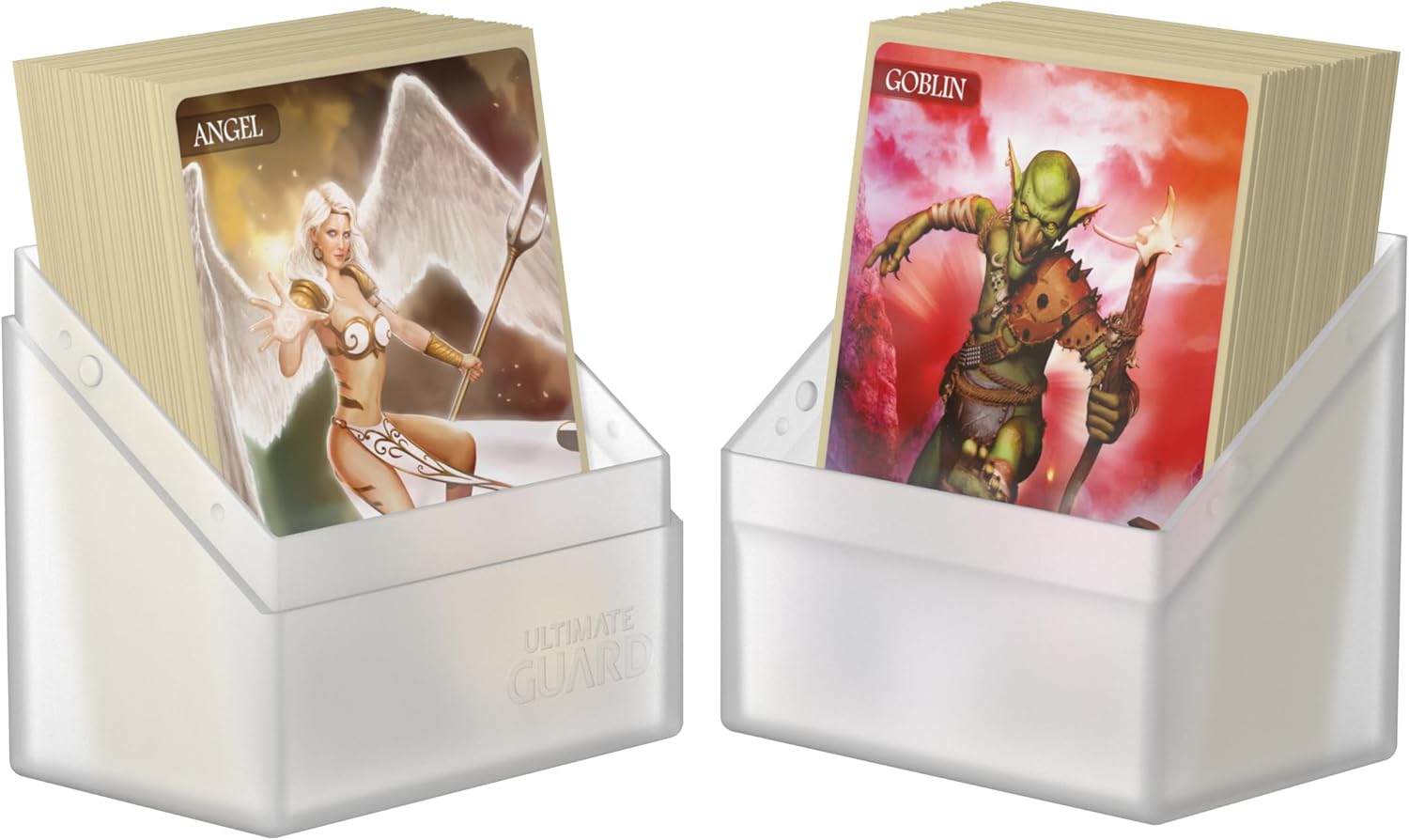 Ultimate Guard Boulder 60+ Classic, Deck Case for 60 Double-Sleeved TCG Cards, Frosted, Secure & Durable Storage for Trading Card Games, Soft-Touch Finish