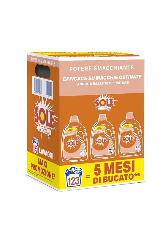 Sole detersivo liquido macchie difficili — per chi lava spesso e a freddo