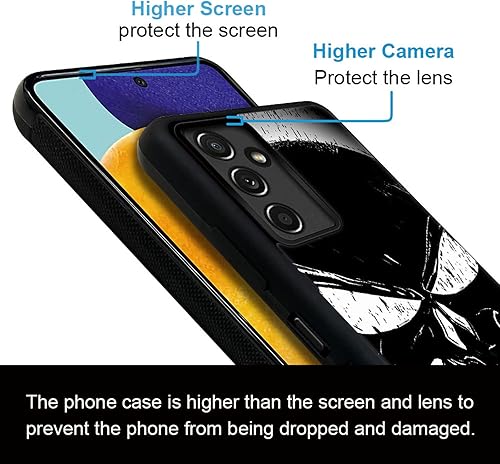 Miniatura 5 de Funda compatible con Samsung Galaxy A13 5G, diseño de calavera de terror, funda para Samsung Galaxy A13 5G para niñas y mujeres, ultra protección, a