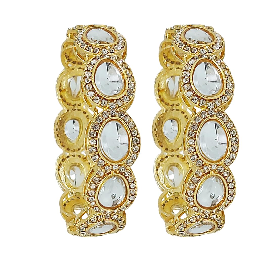 See full amazon price history chart for CHRISHAN Gold Plated Designer Uncut Kundan Kada Set For Women And Girls. (Gold, 2.8) CHRISHAN Gold Plated Designer Uncut Kundan Kada Set For Women And Girls. (Gold, 2.8) (B0CFRLVMPM) Amazon Price History, Amazon Price Tracker