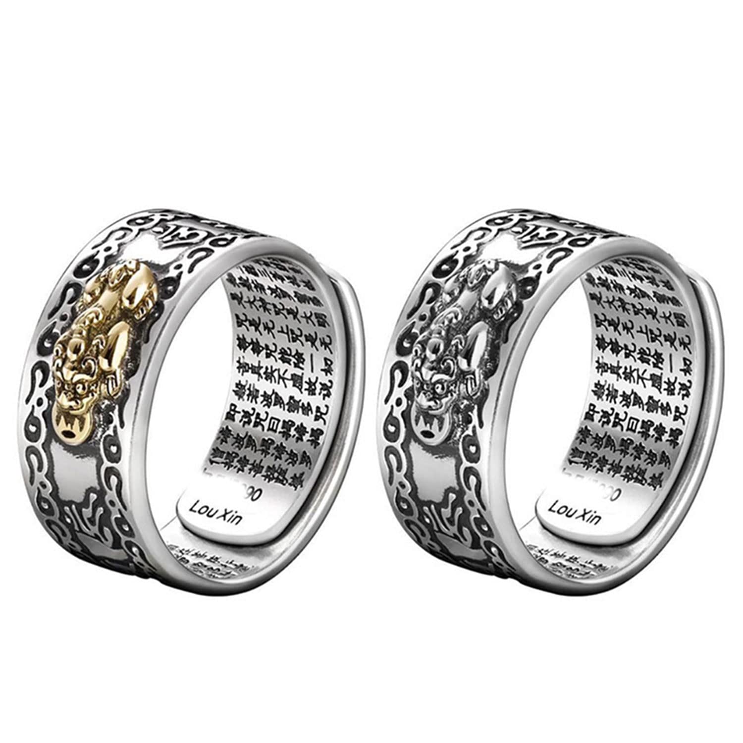 Feng Shui Pixiu Ring,Feng Shui Pixiu Mani Mantra Protection