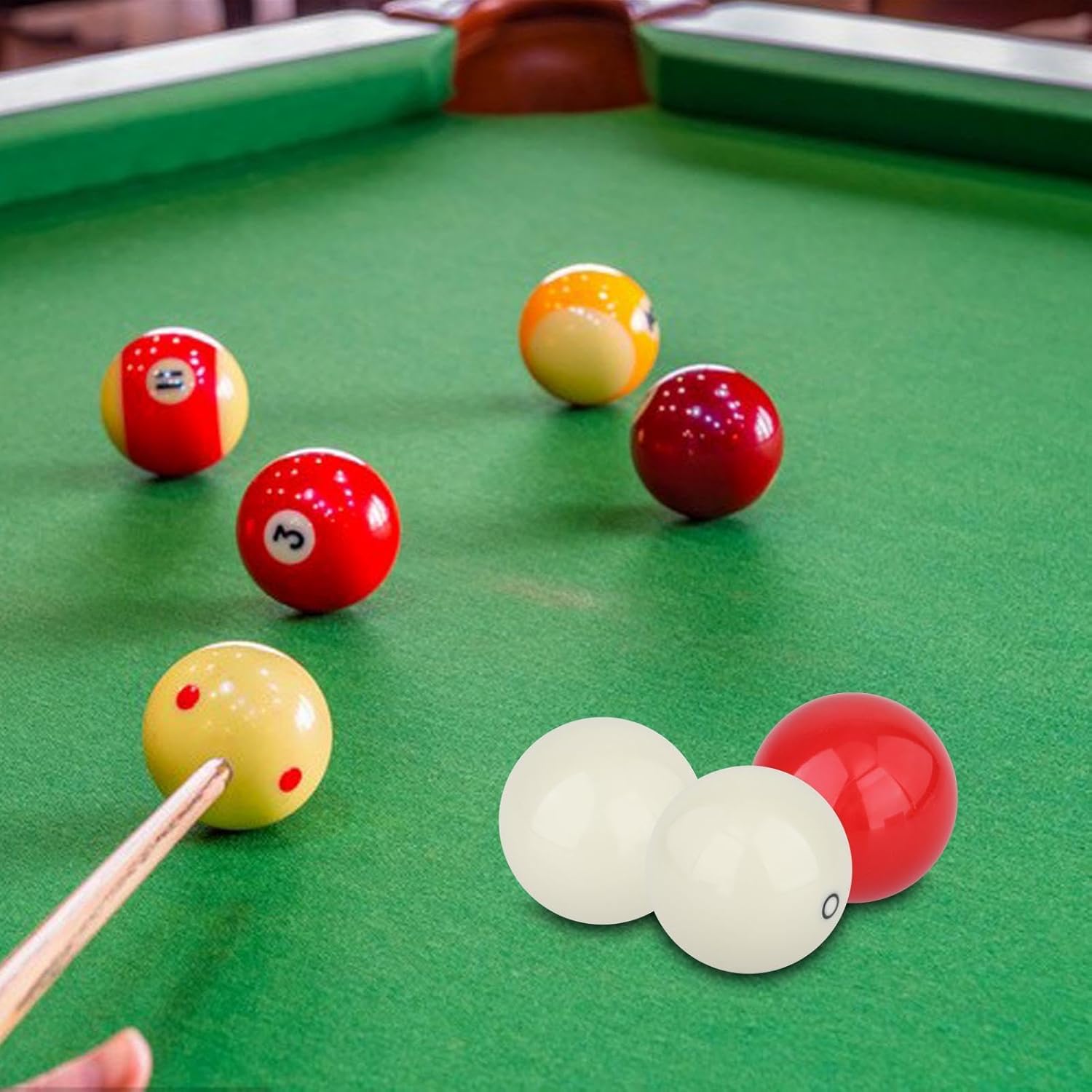 3Pcs Billiards Balls Practice Complete Ball Set for Beginner