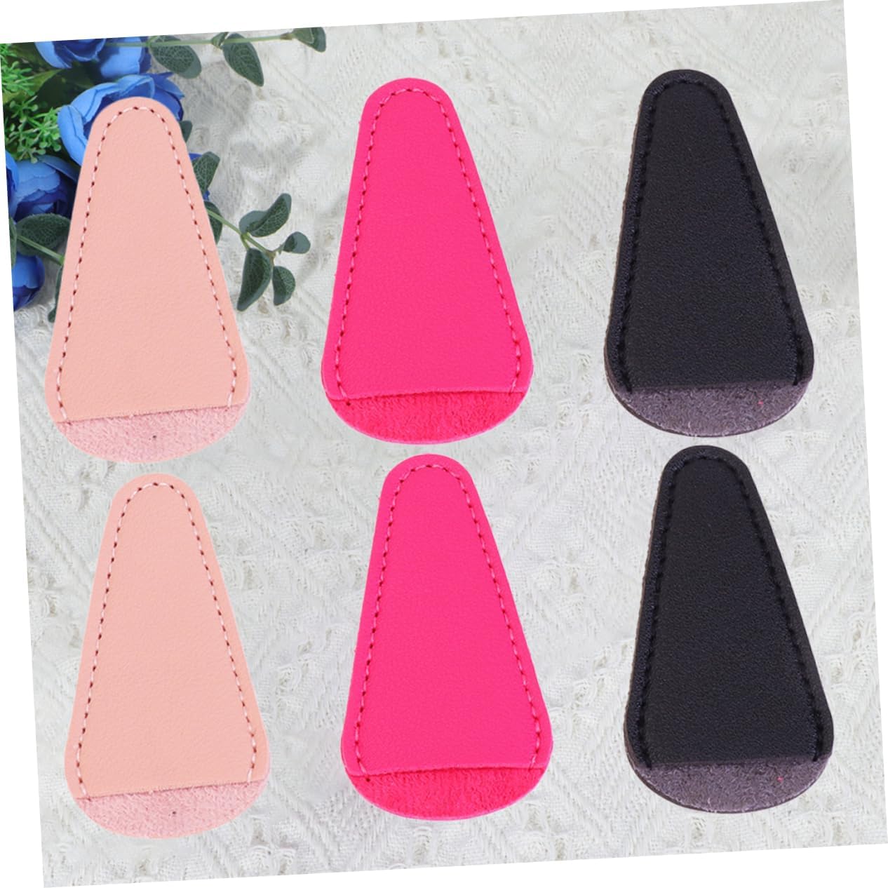 6pcs Nail Cuticle Scissors Protective Sleeve Pu Scissors Cover Beauty Tool Sheath