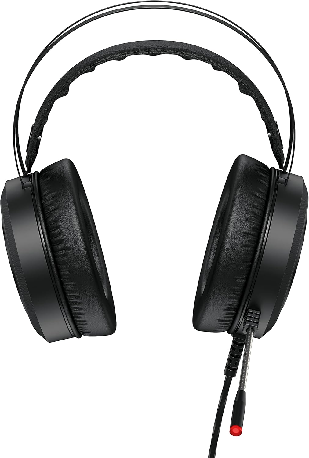 Cooler Master CH321 Gaming Headset - Over-Ear Headphones, 50mm Neodymium Audio Drivers, Omni-Directional Microphone, Removeable PU-Leather Ear Cups, PC & Console Compatible - USB Type A