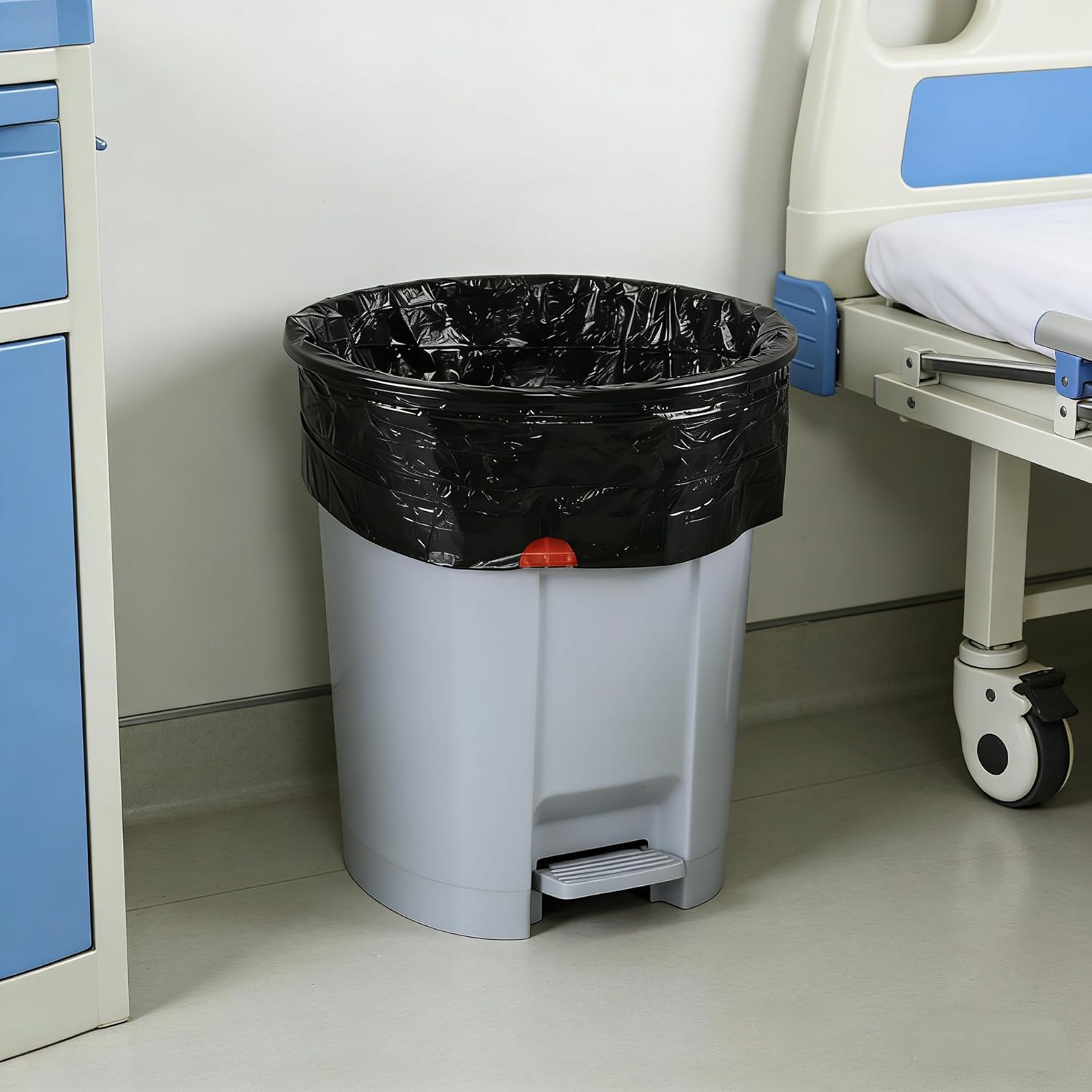 Xyskin 1.5 Gallon Small Drawstring Trash Bags, Drawstring Garbage Can Liners, Wastebasket Bags, Black, 208 Counts