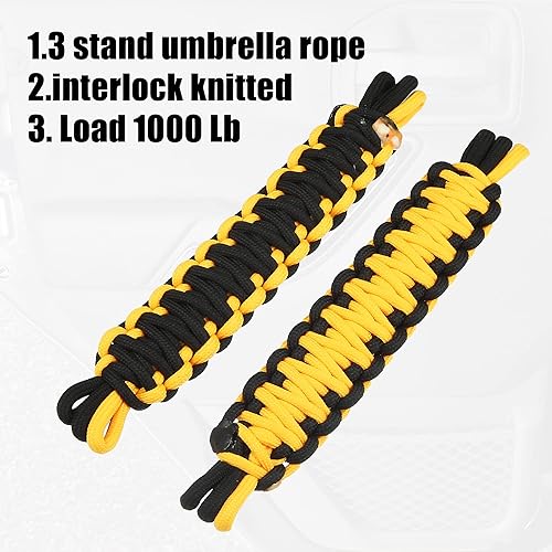 Miniatura 9 de X AUTOHAUX 2 correas de limitación de puerta delantera para Jeep Wrangler TJ JK JKU JL JLU YJ para Gladiator JT 24 puertas 1987-2021 limitador de