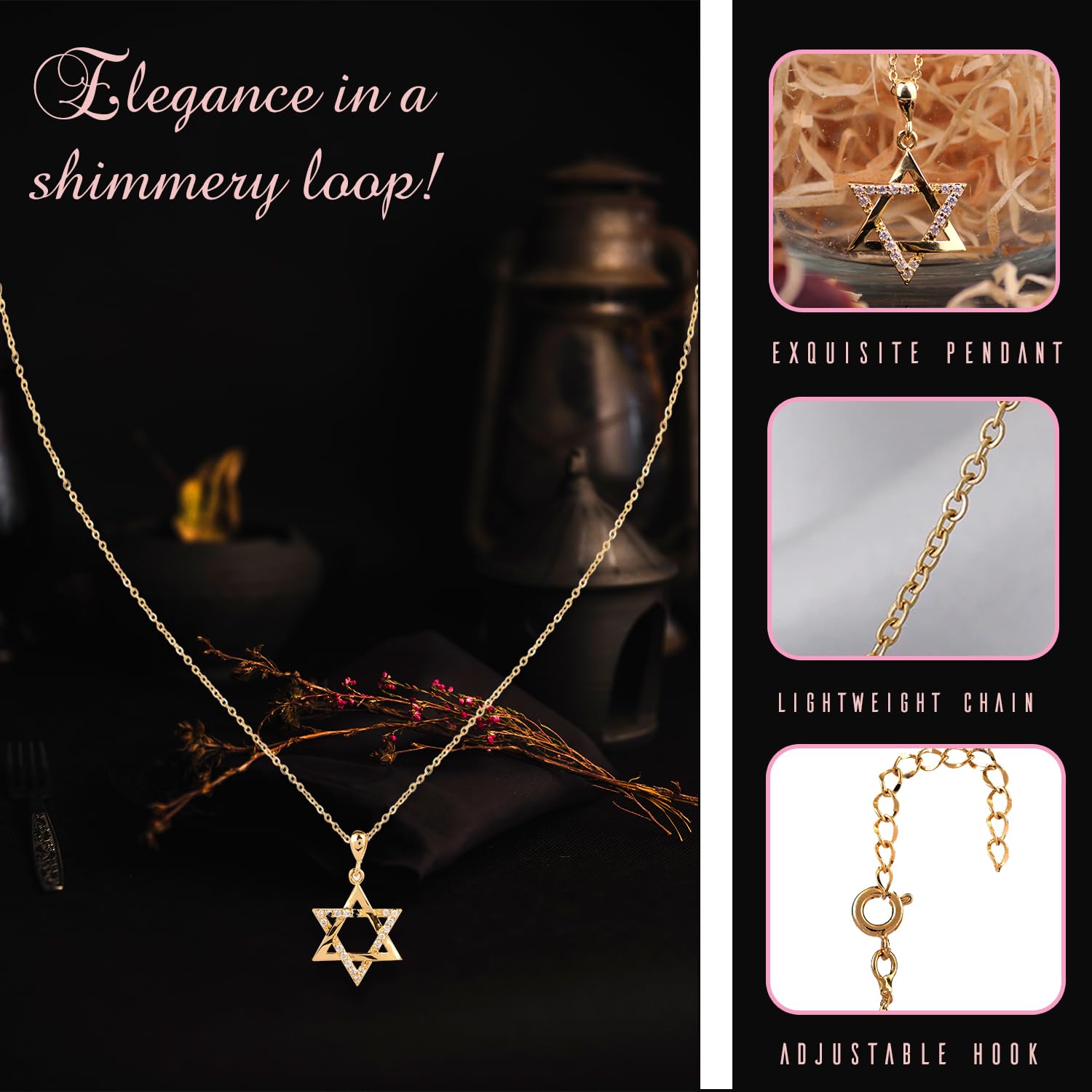 Zircon Star Necklace Pendant for Girlfriend