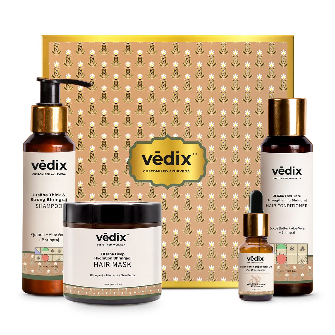 Buy Vedix Bhringadi Hair Fall Kit,Customised Ayurvedic Hair Care Kit