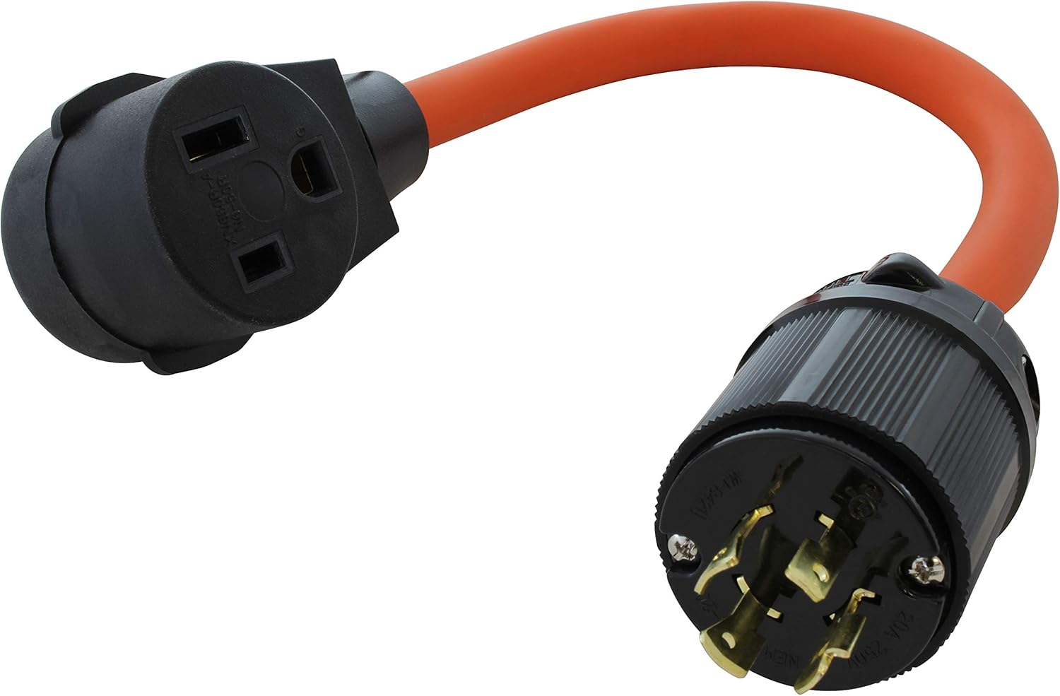 AC WORKS 6-50 Welder Adapter (L15-20 20A 250Volt 3-Pase Locking to 6-50)
