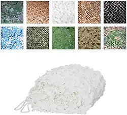 Tecido Oxford da loja dos toldos da rede de Sun da sombra de Sun da rede, adequado para disfarce de caça de disfarce que esconde o jardim grande de 3 x 5 m, branco