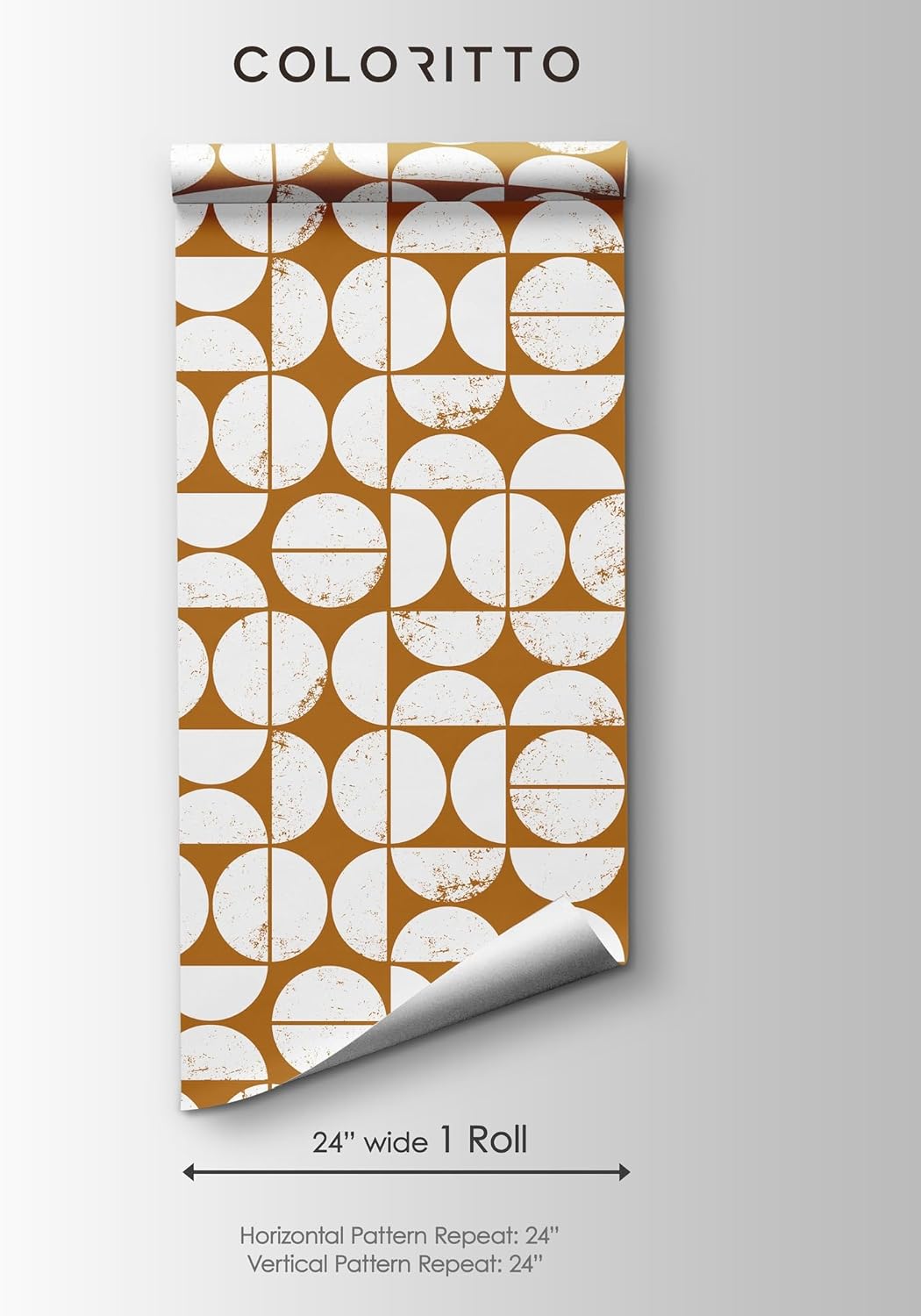 Scandinavian Style Abstract Wallpaper Removable Self Adhesive Boho Wall Decor Geometrical Minimalistic Peel and Stick Wall Decor (1 roll 24" W x 96" H)