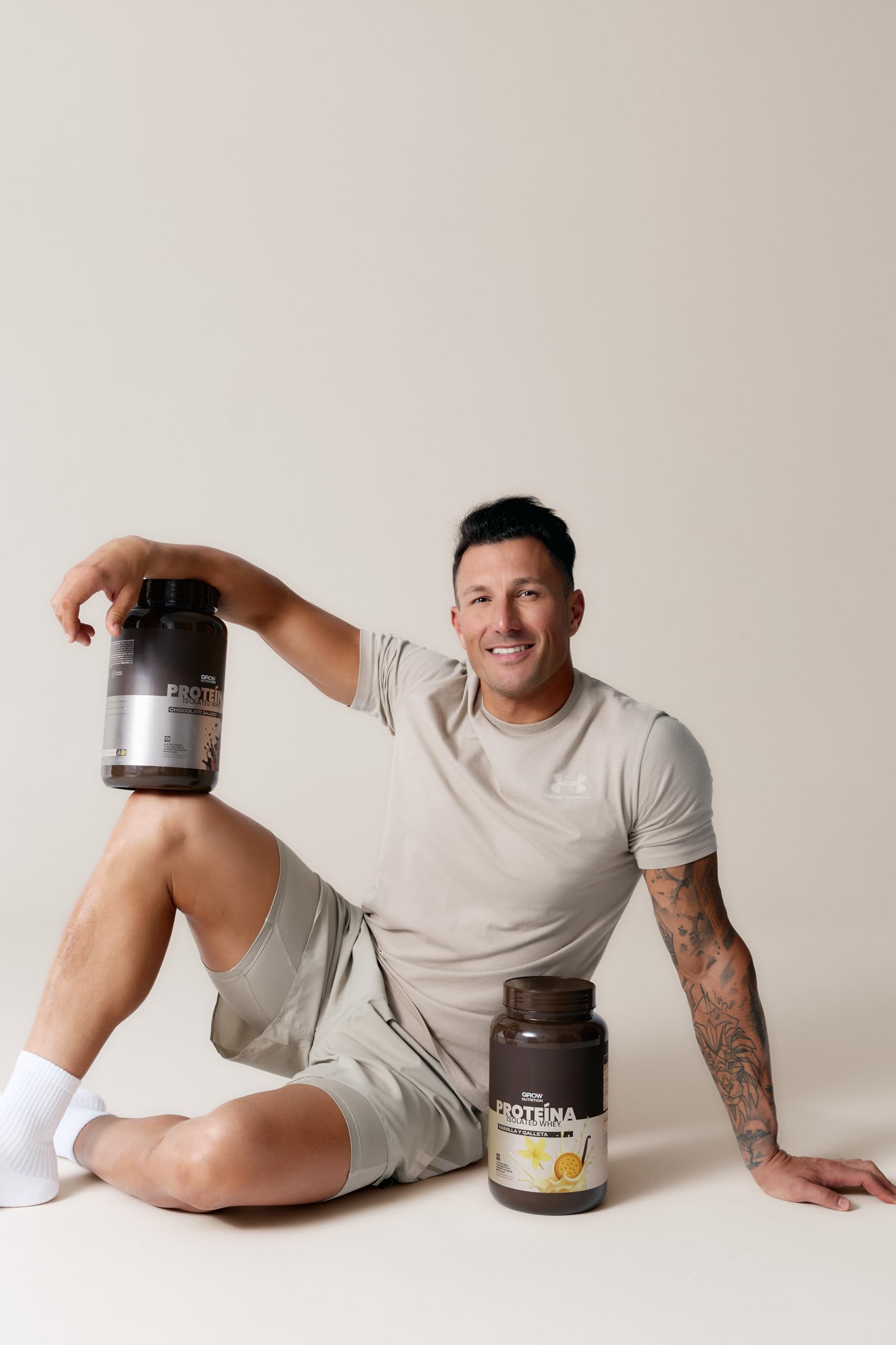 Grow Wellness Lote Proteína Aislada Frappé Moka 1 kg + Creatina Monohidrato Creapure 250 g | Proteína Whey Isolate CFM, Sabor Moka y Creatina Sabor Neutro