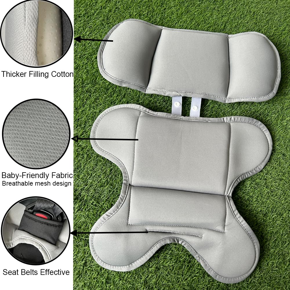 Cojín de apoyo para la cabeza y el cuerpo, compatible con el asiento de coche Doona cochecito, cojines reductores de cochecito