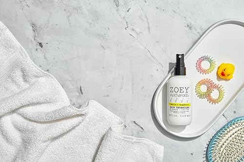 Miniatura 9 de Zoey Naturals - Spray desenredante de cabello de vainilla y pomelo para niños, hidrata el cuero cabelludo y combate los enredos y el cabello seco,