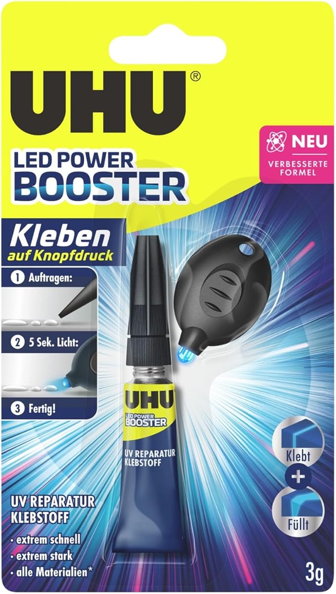 UHU Adhesivo de Reparación con Luz LED 3 g