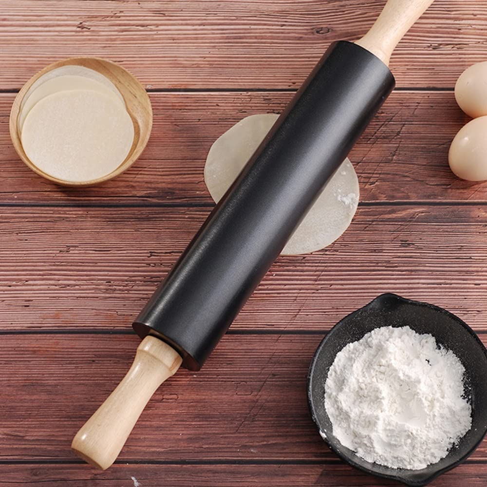 Rodillo de aleación para Tienda de postres, utensilio de Cocina para Hornear, pastelería, Fondant, Rodillo para Pastel, Utensilios para Hornear, Rodillo de Masa, Laminado Plano