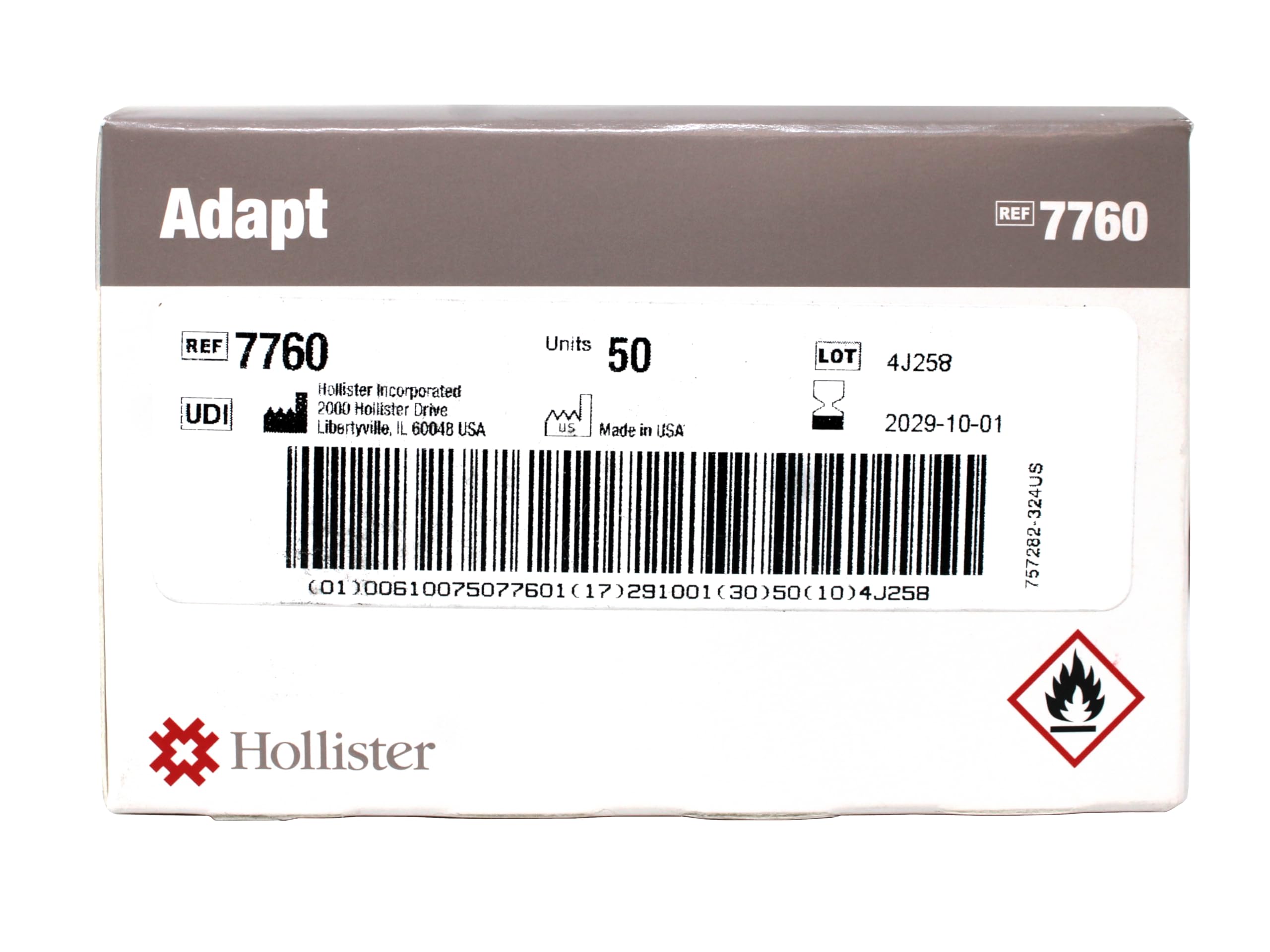 Amazon.com: Hollister Adapt Adhesive Remover Wipes, 7760, 50 Count