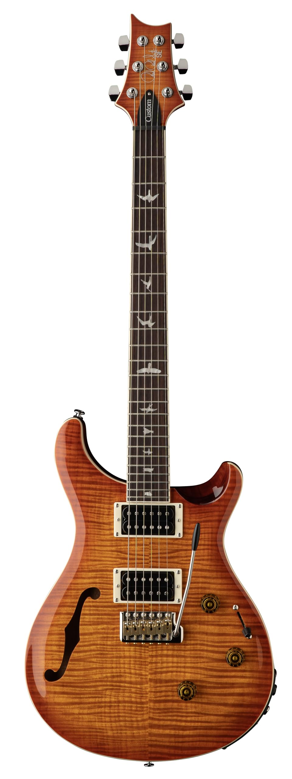 Amazon.com: PRS SE Custom 24 Semi-Hollow Piezo, Vintage Sunburst 