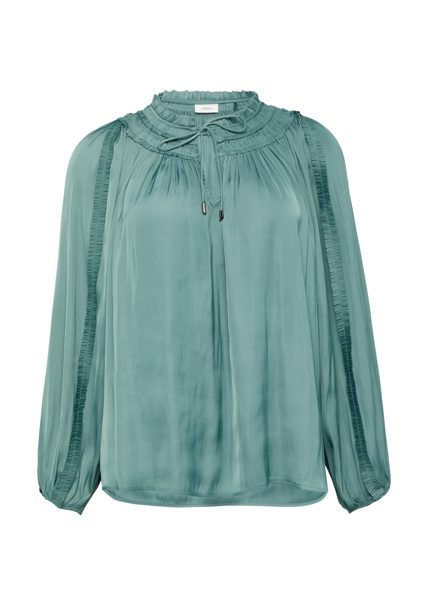 s.Oliver Black Label 2158627 Blusa túnica con Detalles de Volantes Mujer (Pack de 1)