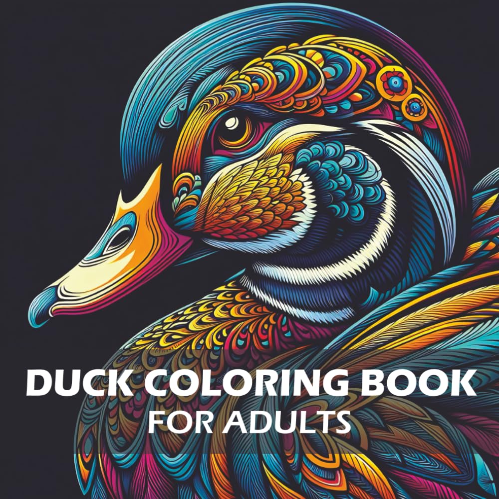 Duck Coloring Book for Adults: Relaxing Duck Mandala Designs for Stress Relief and Creativity