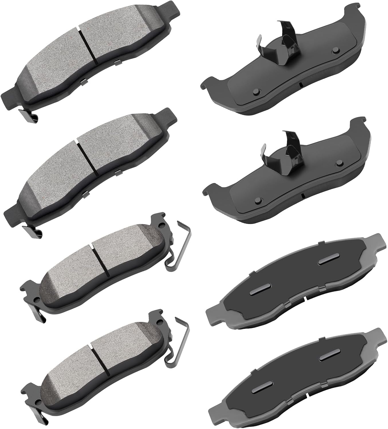 cciyu Ceramic Front Rear Brake Pad Set Fit For 2004-2006 For Infiniti QX56,2005-2006 For Nissan Armada,2004 For Nissan Pathfinder Armada,2004-2007 For Nissan Titan
