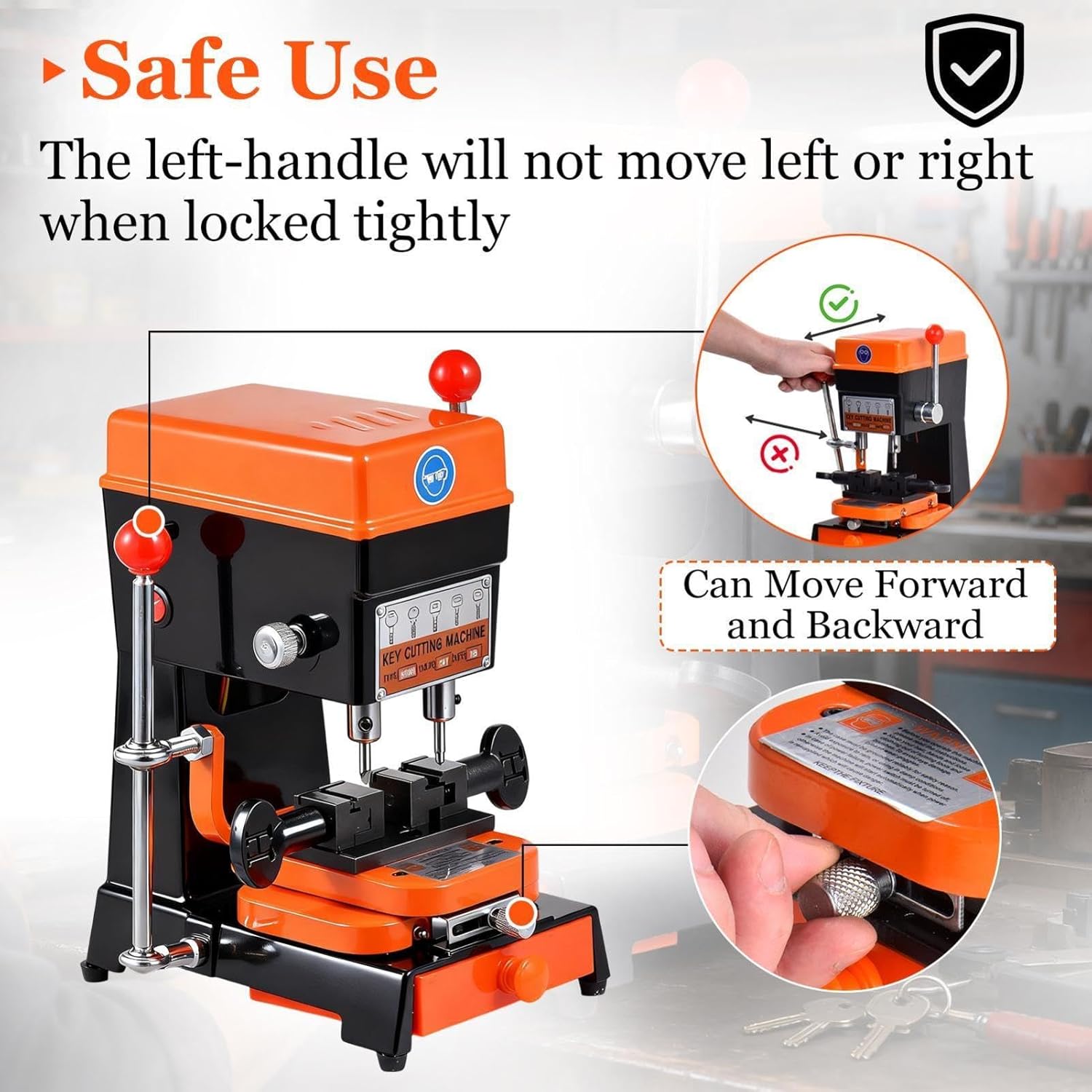 Metal Duplicator Machine | Vertical Metal Machine Copy Maker | 110V Cutting Duplicate Equipment, Duplicator - for Door and Car Locks