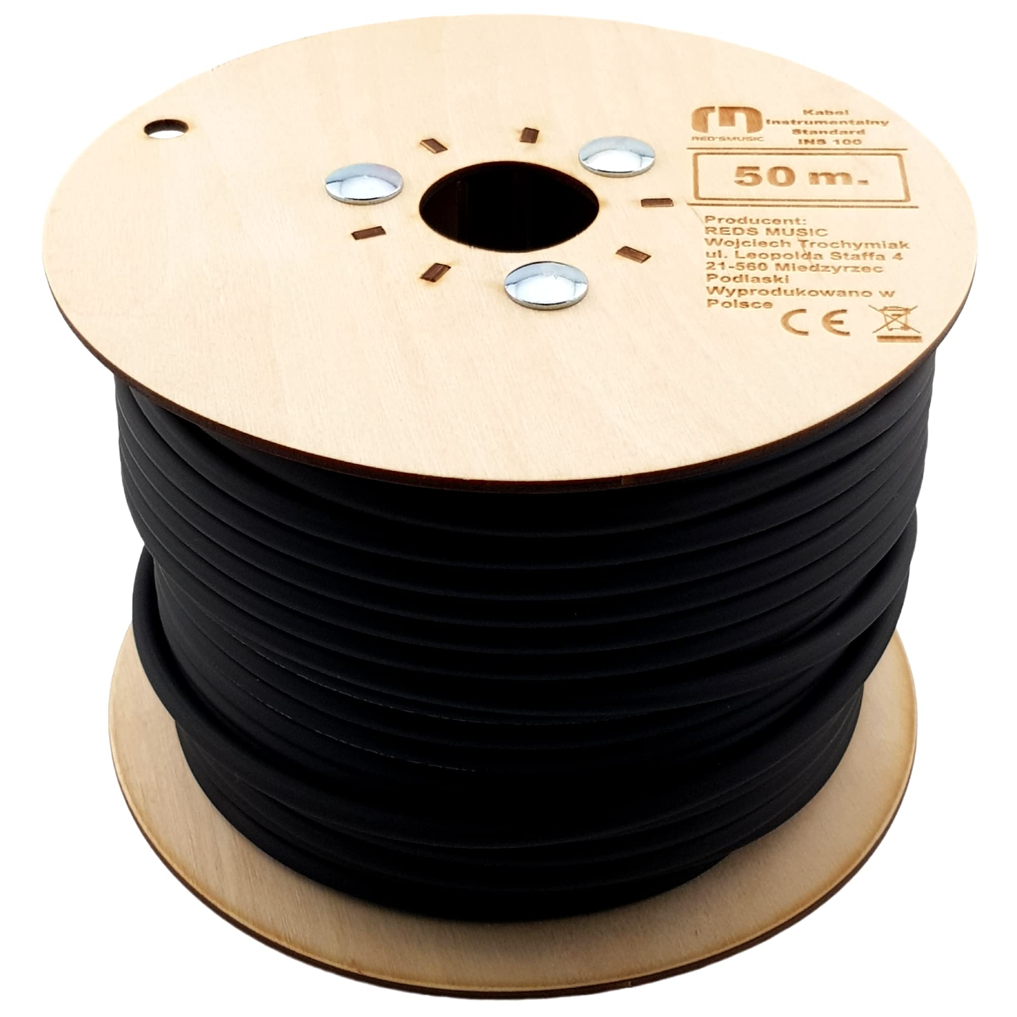 Kabel instrumentalny INS100 STANDARD (1x0,23mm2) OFC Coax PVC, (50m)