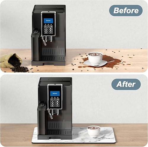 Miniatura 325 de Rnivvi Tapete de café, tapete de café de 12 x 19 pulgadas para estación de máquina de espresso, accesorios y organizador, almohadilla absorbente