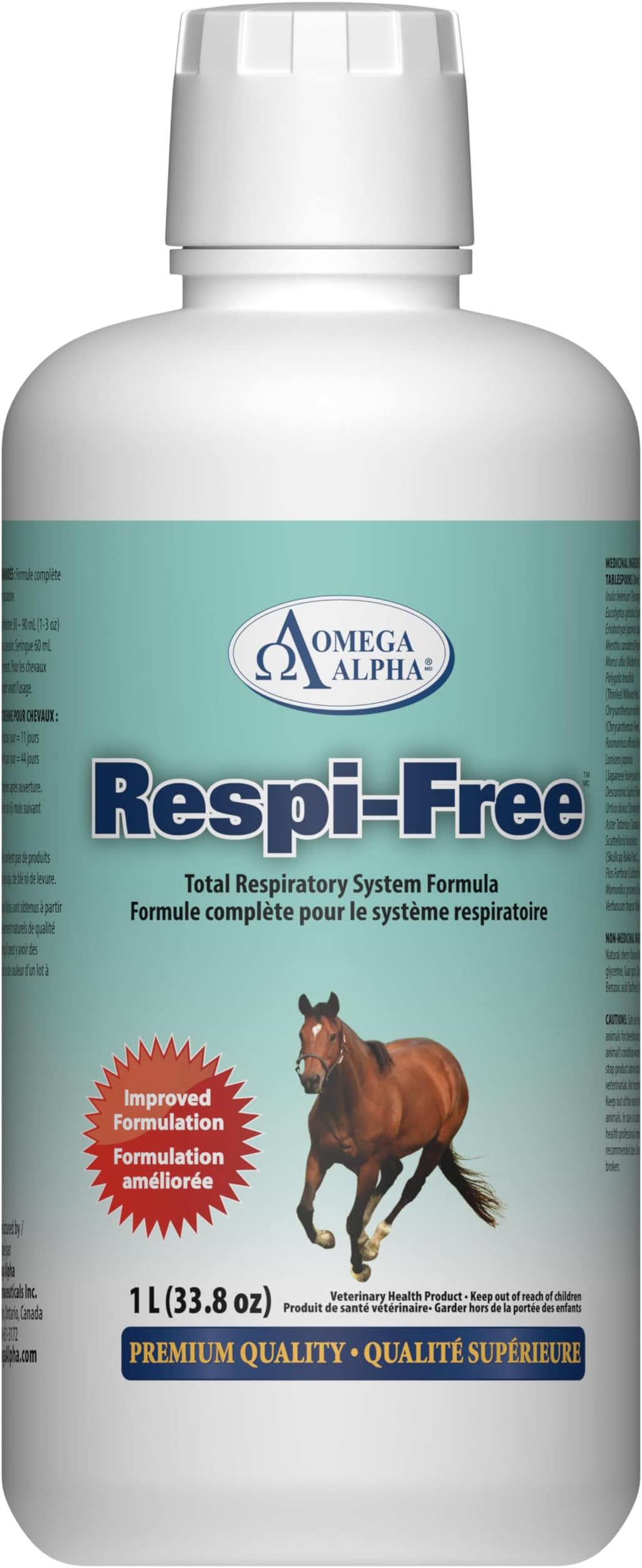 Omega Alpha Equine Respi-Free 32oz.