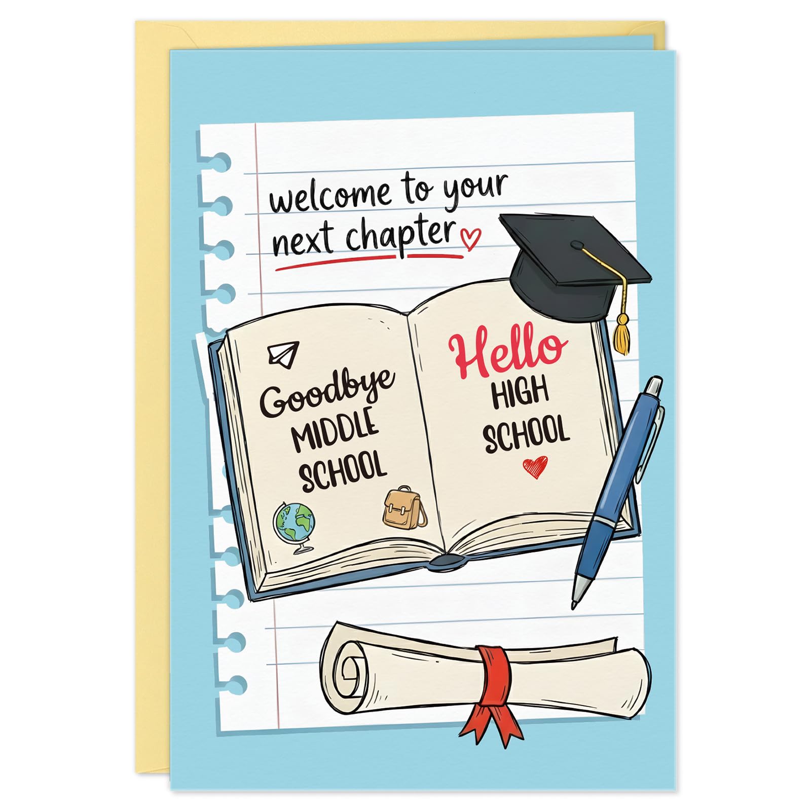 8th grade graduation card Owls Graduation (8th Grade) Card with your own Handwriting. Rosalie Scanlon  Art And Photography for Signed