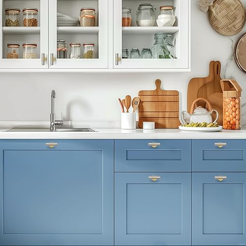 Miniatura 87 de 5 Pack Matte Black Cabinet Knobs - Kitchen Cabinet Knobs Black Cabinet Pulls for Kitchen Cabinet Drawer Stainless Steel Dresser Knobs for Cabinet