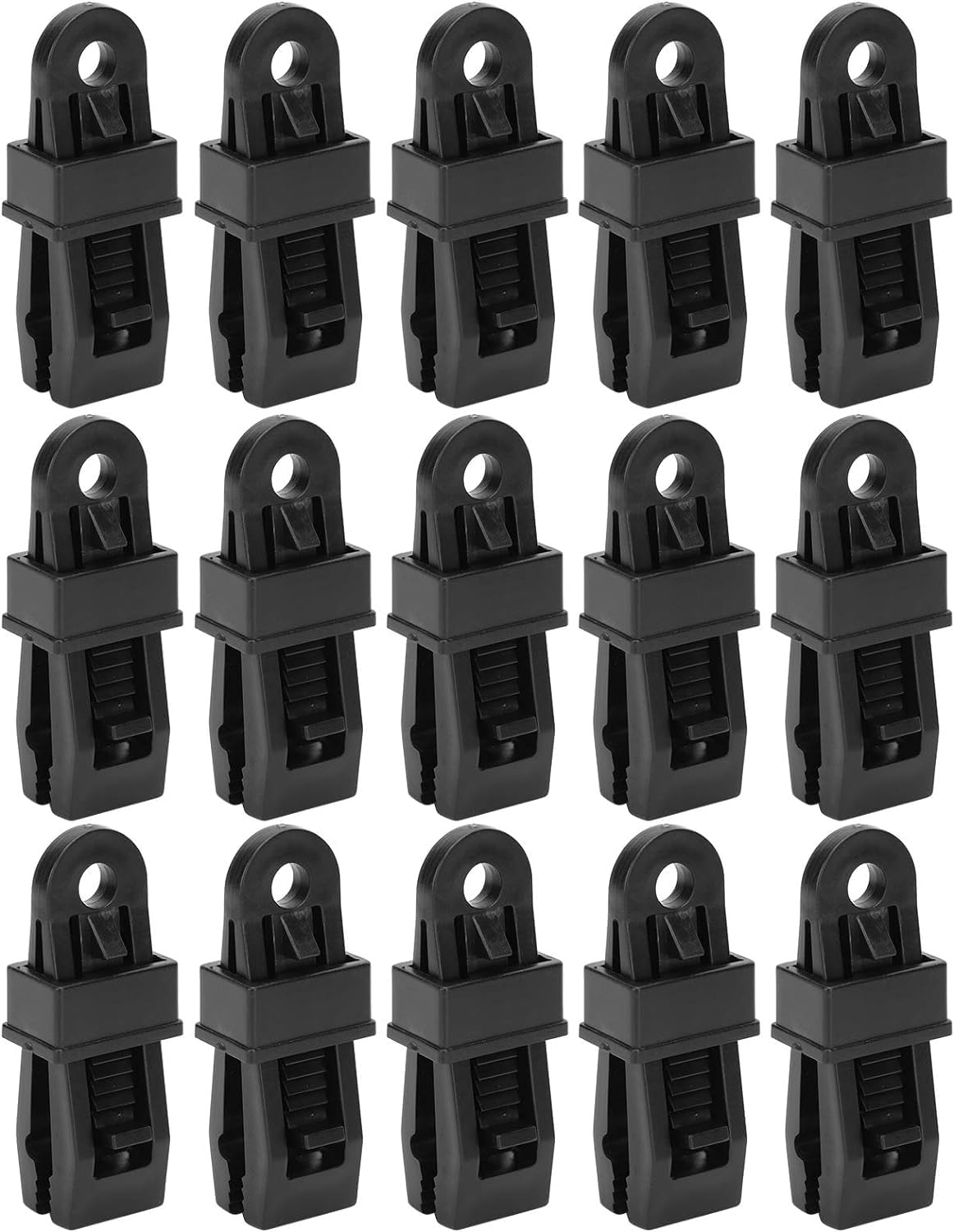 Black Tarp Clamps Tent Tarp Tarpaulin Clips Clamps, 15Pcs Tarp Clips Heavy Duty Lock Grip Thumb Screw Camp Tent Clamp Clips,Tarp Clamps Heavy Duty Lock Grip,Tarp Clips Heavy Duty Lock Grip Clamps