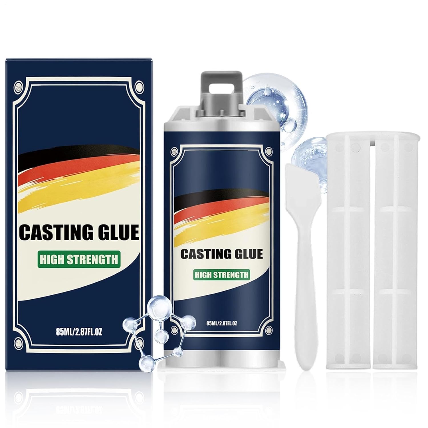 Glue for Metal, 85ml Tubing Repair Bonding Casting Adhesive, High Strength