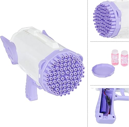 Miniatura 9 de Máquina portátil de burbujas  Soplador de 2 velocidades de alto rendimiento que crea burbujas para bodas o fiestas de cumpleaños  Máquina de
