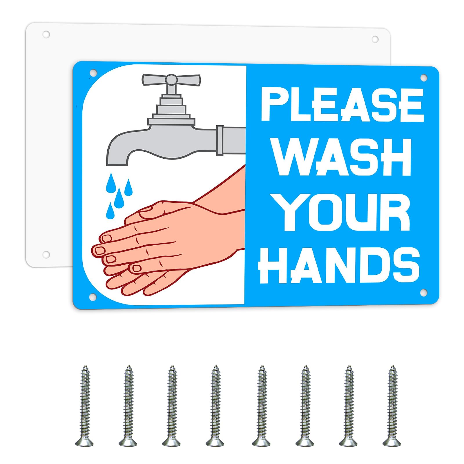 Beclumas 2 Pack 8"x 12" Sublimation Metal Sign Blanks,0.65mm Blank Metal Sign for Advertising Sign,Wall Decor,Room Decor