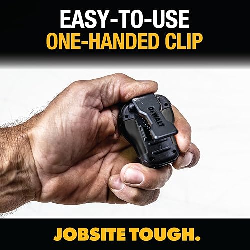 Miniatura 6 de DEWALT Altavoz Bluetooth portátil Edición Onyx - Negro Altavoz portátil inalámbrico con clip para sitio de trabajo profesional resistente al agua