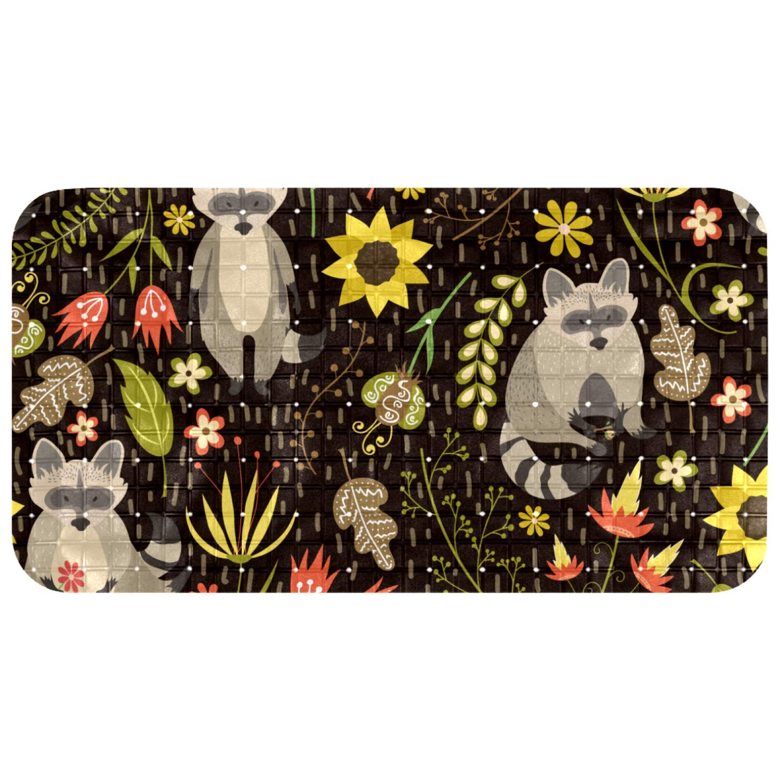 Alfombrilla de baño ovalada de drenaje rápido con ventosas de succión, 68,3 x 37,3 cm 1