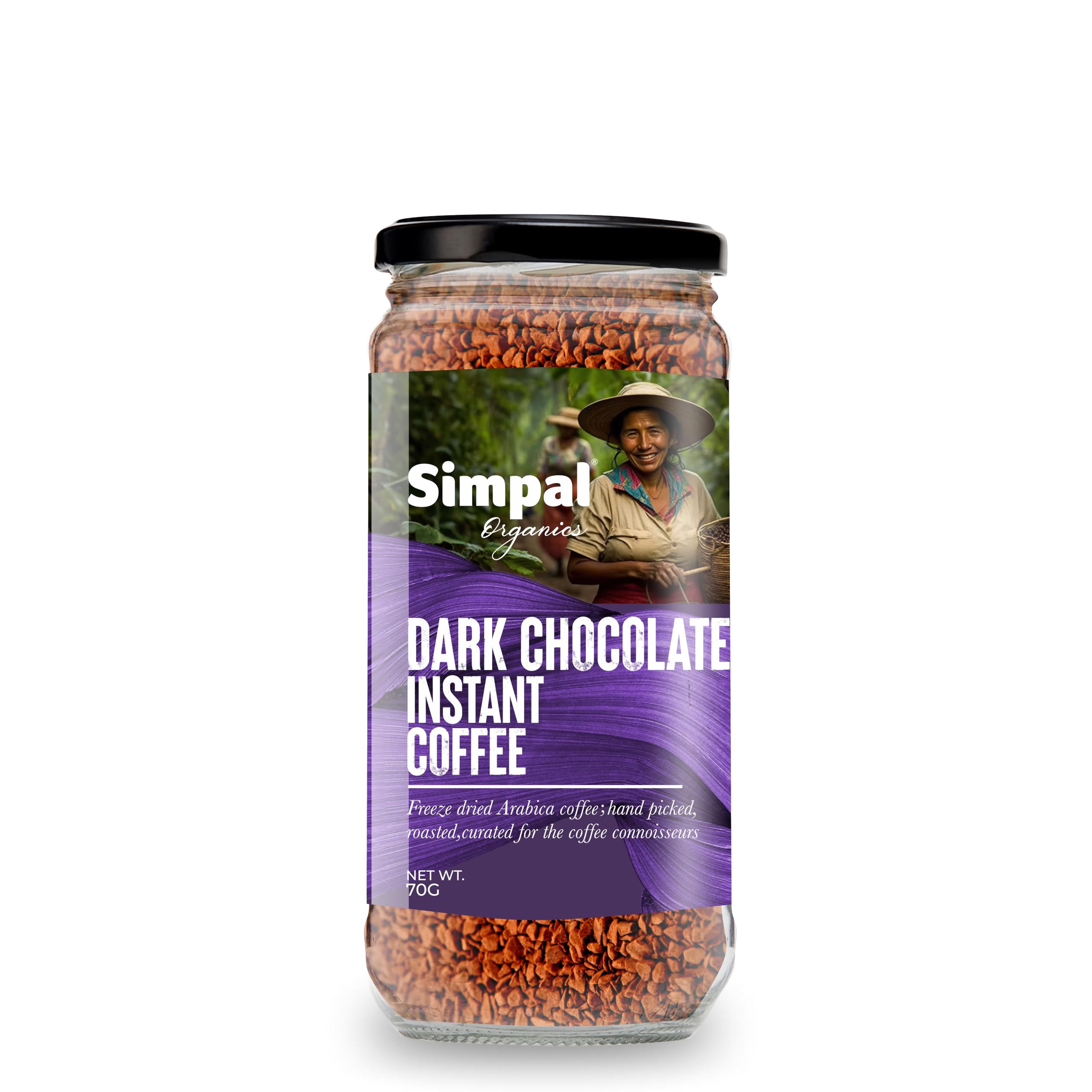 Simpal Organics Premium Arabica Dark Chocolate Freeze Dried Instant Coffee (B0CJM64YCP) Amazon Price History, Amazon Price Tracker