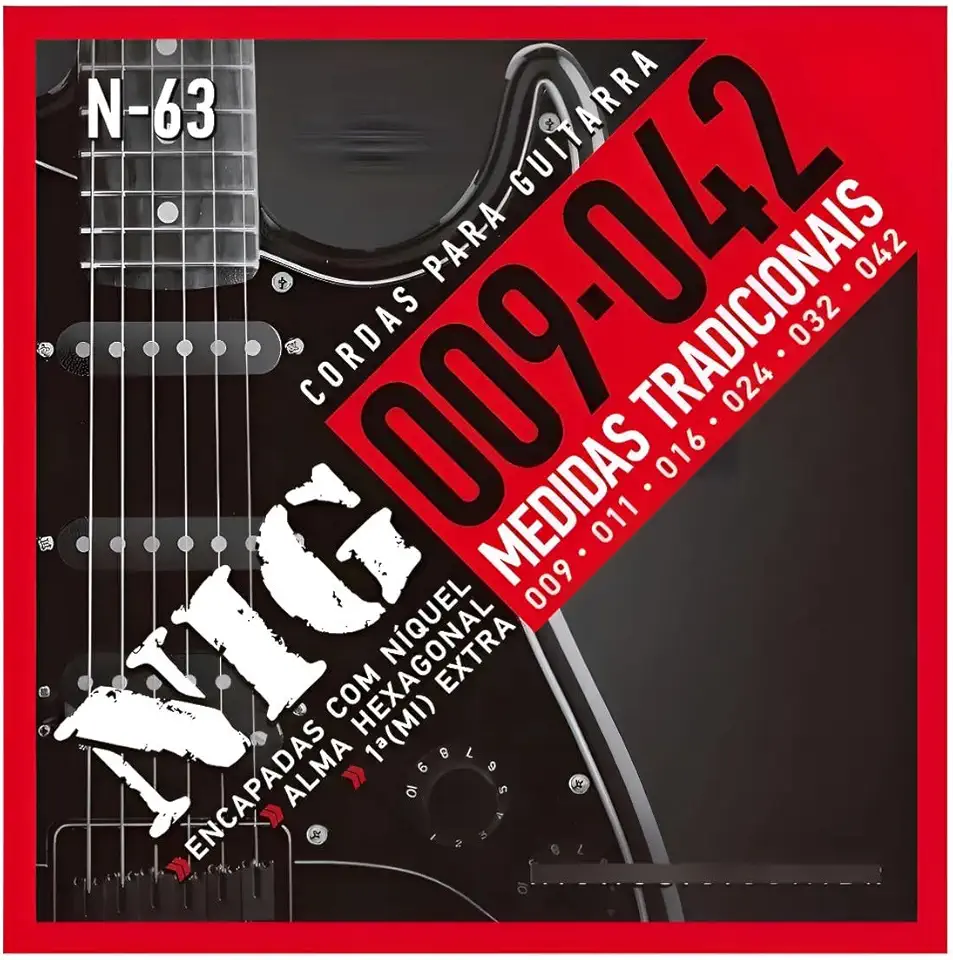 Encordoamento Para Guitarra Nig N-63 009-042 Tradicional