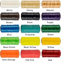 Vista 3 de Sinew 4oz 450ft Black 5ply 70lb Tendón Artificial de Prueba de 70lb para Cuentas, Costura de Cuero, Atrapasueños y Más