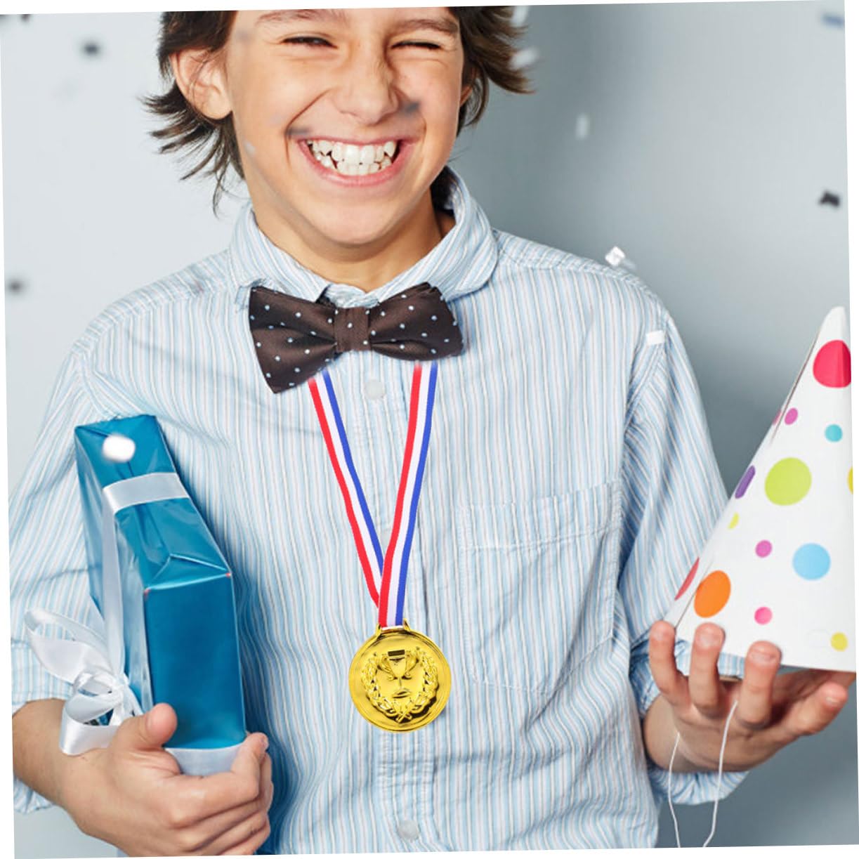 Gatuida Medallas de Premio Doradas para Niños 50 Piezas de Aleación
