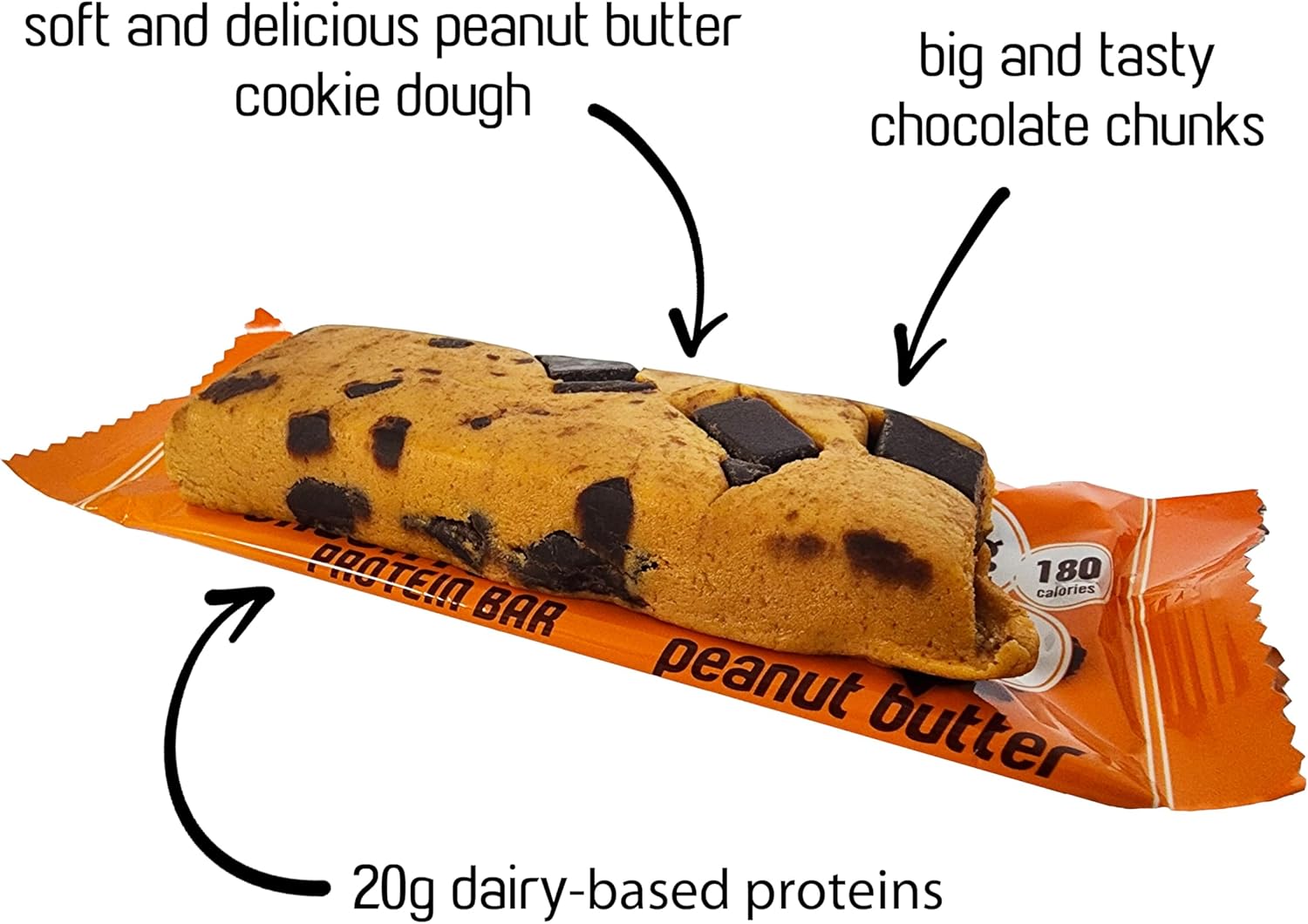 AtLast! Peanut Butter Protein Bars – Low Carb, Keto-Friendly, High Protein, Gluten-Free, Low Sugar Snack – 20g Protein, Only 3g Net Carbs – Box of 12
