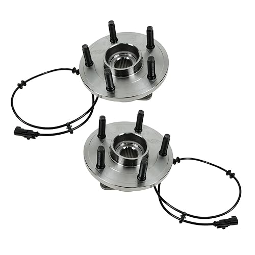 Miniatura 349 de TRQ Juego de 2 rodamientos de rueda delantera y conjunto de cubo compatible con Ford Mustang 2005-2007 2005-2014